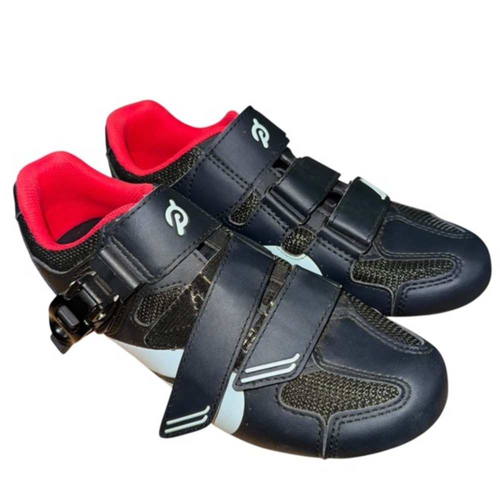 Peloton Cycling Shoes Unisex EU 39 Bike Spinning Indoor Black/Red/White w/Cleats